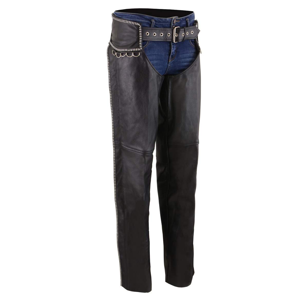 Milwaukee Leather Premium Leather Motorcycle Riding Chaps for Women Bikers