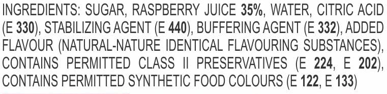 Image of Manama Raspberry Syrup | Mixer for Mocktails, Cocktails, Drinks, Juices, Beverages | Non Alcoholic Mix 750ML Bottle