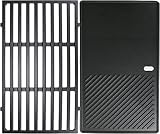 GFTIME 7637 44,5 cm Grill-Grillroste und Bratpfanne für Weber Spirit I & II 200, E210 E220 S210 S220 Gasgrills (mit vorderen Bedienknöpfen), Ersatzteile für Gusseisen-Grillgrills/Bratpfannen