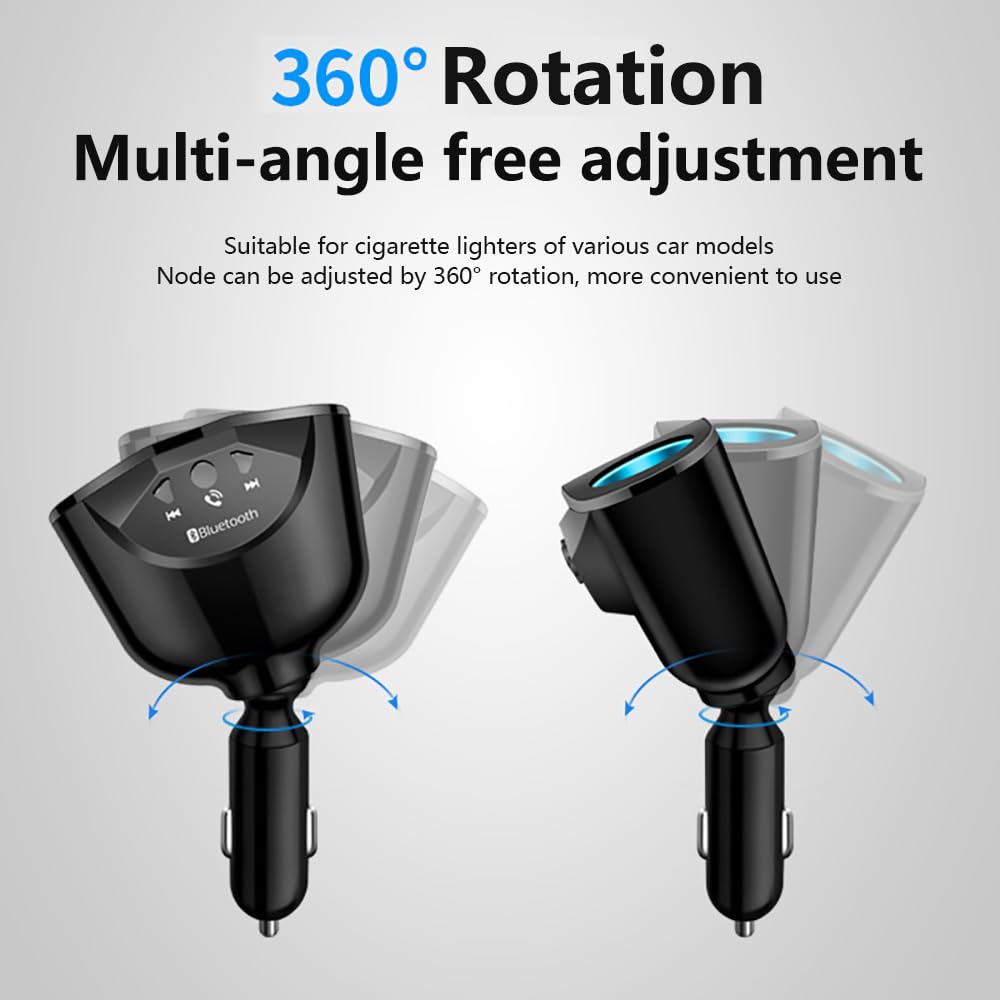 cigarette lighter socket bluetooth Amazon.com: 12-24V Car Cigarette Lighter Splitter, Bluetooth5.0 Adapter for  Car [Voltage Detection], 2-Socket Cigarette Lighter Adapter Dual USB QC3.0  &PD Fast Car Charger FM Transmitter : Automotive