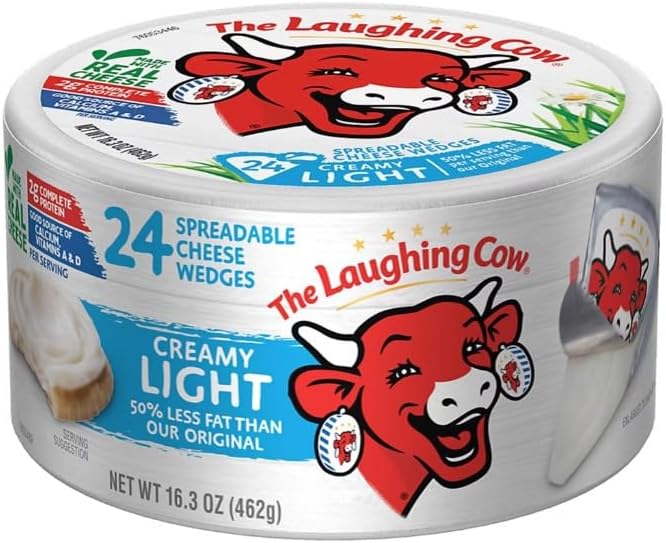 Creamy Light Spreadable Cheese Wedges, 24 ct.