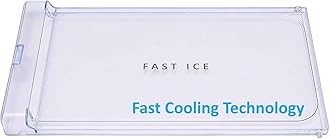 Freezer Door with Lock Compatible with Whirlpool Genius/GENY/Imfresh/Fusion/ICE Magic Single door, Transparent (Big Handle Height = 18.8 cm & Length = 36 cm)