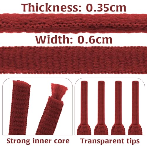 Image of DELELE 2Pair Oval Shoes laces 42 Colors Half Round 1 /4 inchAthletic ShoeLaces for Sport /Running Shoes Shoe Strings