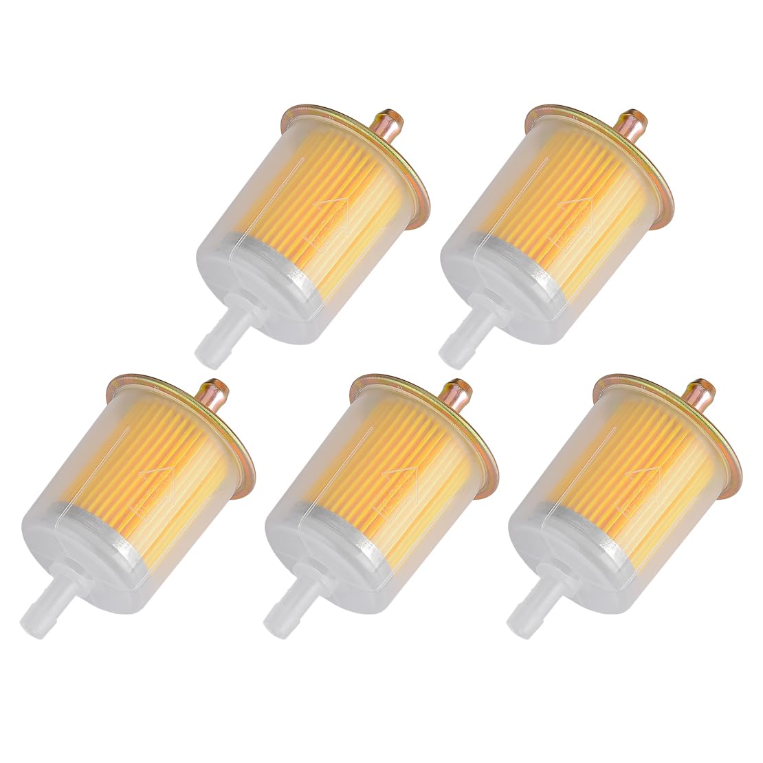 5 filtros de Combustible en línea de 3/8 Pulgadas para Combustible de Gas para Aceite para universales para industriales para Motocicletas para automóviles para vehículos recreativos