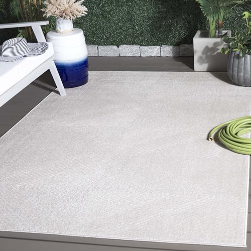 SAFAVIEH Stella Collection Accent Rug - 4' x 6', Ivory, Geometric Design, Ideal for High Traffic Areas in Living Room, Bedroom, Dining (STA112B-4)