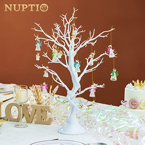 Nuptio White Christmas Tree Branch Artificial 22.8 inch Tall Manzanita Tree Centerpiece Wedding Centerpieces for Tables, Decorative Ornament Display Tree Branches for Decoration Weddings (1 Pc) - Thumbnail 3