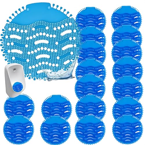 Filtre pour urinoir anti-éclaboussures bleu qui neutralise les odeurs tenaces