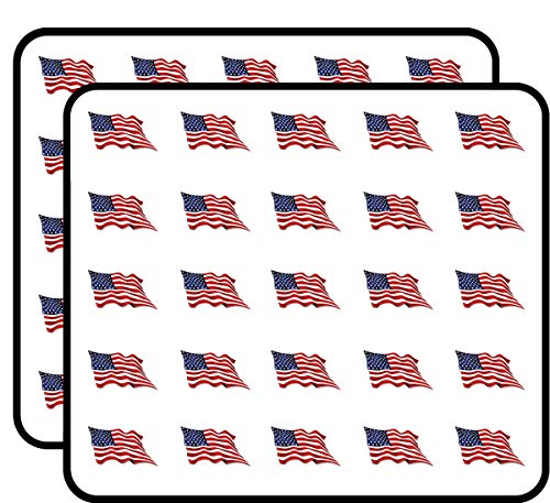 Waving United States Flag (us USA American Patriot) Sticker for Scrapbooking, Calendars, Arts