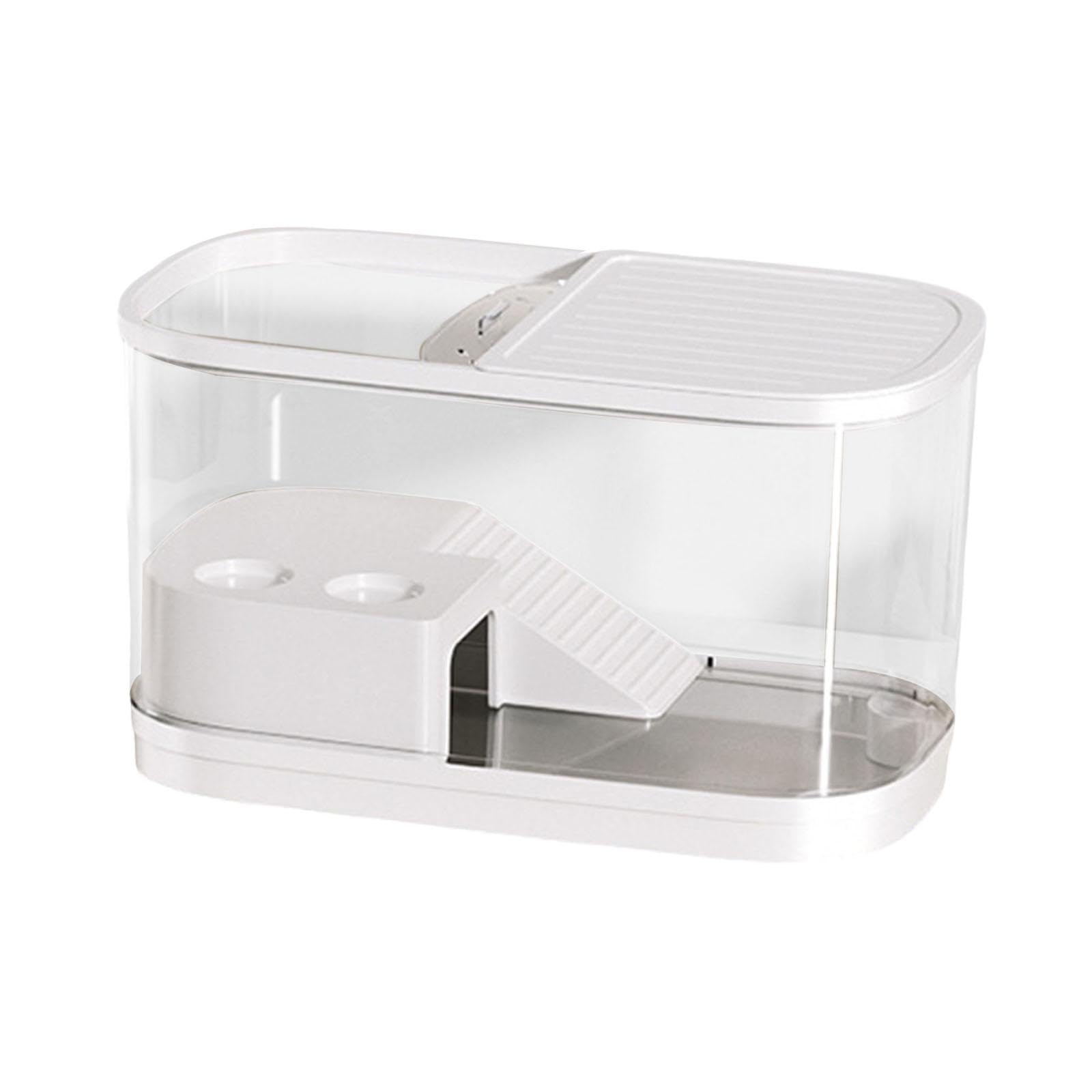 Sharplace Acuario con para Tortugas, hábitat para Reptiles, terrario para Tortugas, Accesorio para Mascotas, L