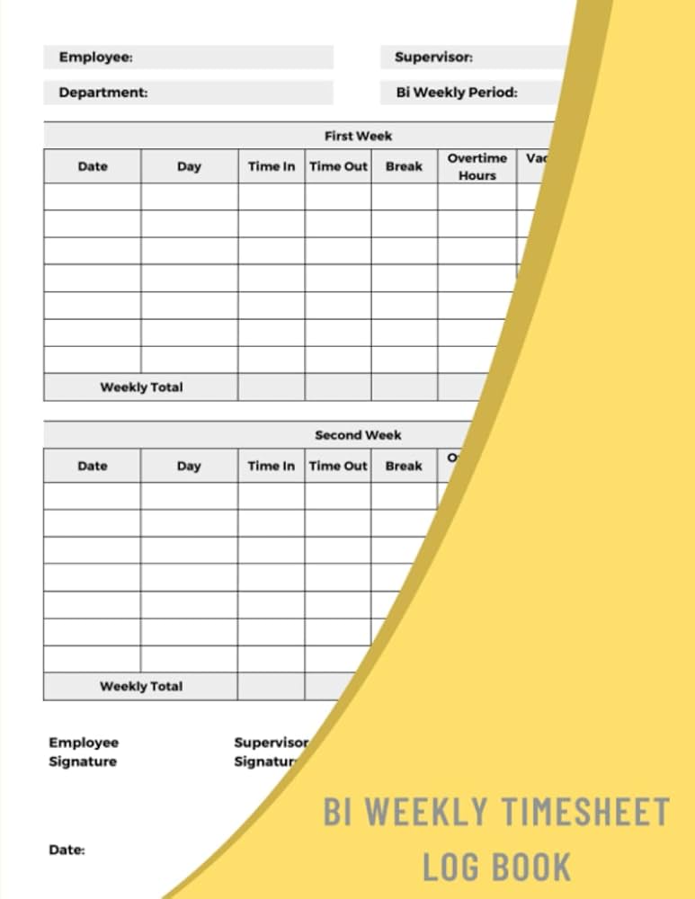 bi-weekly-timesheet-log-book-bi-weekly-time-sheet-record-book-to-keep-track-of-your-hours-worked-over-the-course-of-two-weeks-elephant-laid-back-amazon-com-books for Free Printable Biweekly Timesheet Template Bi Weekly Timesheet Log Book: Bi-weekly Time Sheet Record Book To Keep Track Of Your Hours Worked Over The Course Of Two Weeks: Elephant, Laid-back: Amazon.com: Books for Free Printable Biweekly Timesheet Template