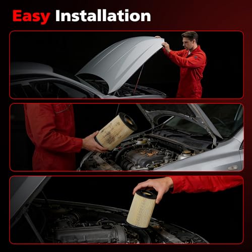 Image of CA11114 Engine Air Filter, Radial Seal Compatible with Ford Escape 2013-2019, Focus 2012-2018, Transit Connect 2014-2019 & Lincoln MKC 2015-2019 Replaces 7M519601AC, AF6908
