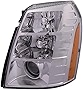 HEADLIGHTSDEPOT Chrome Housing HID Headlight Compatible with Cadillac Escalade EXT/ESV/Hybrid 09 2nd Design Includes Left Driver Side Headlamp
