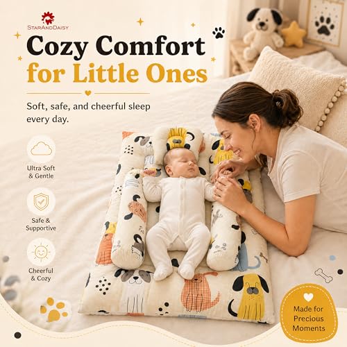 Image of StarAndDaisy Baby Bedding Set for New Born with Sleeping Bag, Mosquito Net & Bedding Set | Baby Sleeping Bag for New Born | Baby Nest.