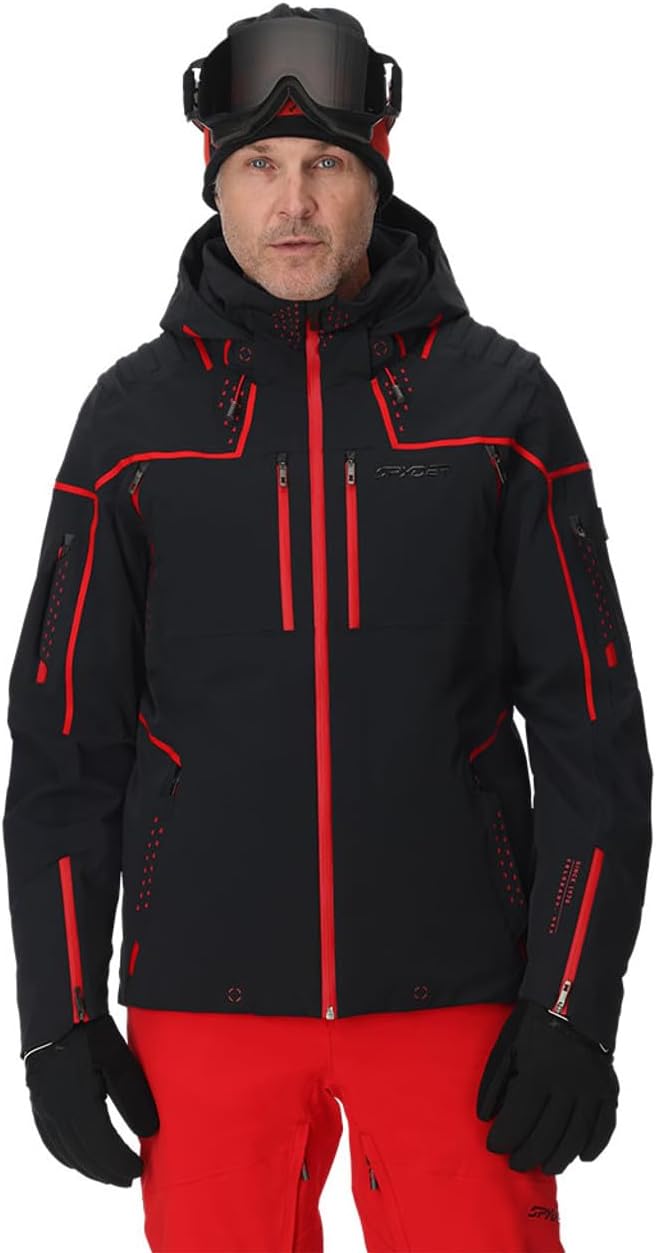 Spyder M PINNACLE JKT (Men's), Black, Medium