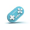 ShanWan Bluetooth-Gamepad Mini-Wireless-Controller für Switch Windows Android iOS und PS 4 (Blau)