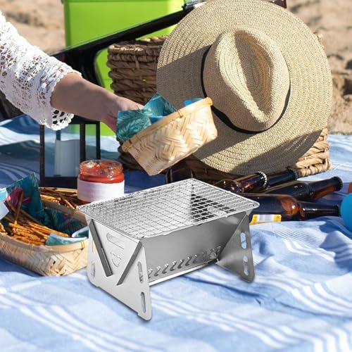 Barbecue de camping pour feu de camp extérieur multifonction voyage jardin - 3