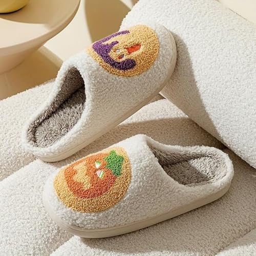 Women's Plush Heart Love Slippers - Blue Eyes Mushroom Cat Ears Retro Memory Foam Soft Plush Home Shoes3