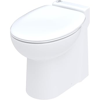 SFA Cuvette avec broyeur Sanicompact 54 Eco+ Double Flush System - Hygienic - Easy Installation & Maintenance - 50 x 37 x 46.5 cm - 550 W