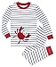 Sara's Prints Unisex Kids Organic All Cotton Long John Pajamas