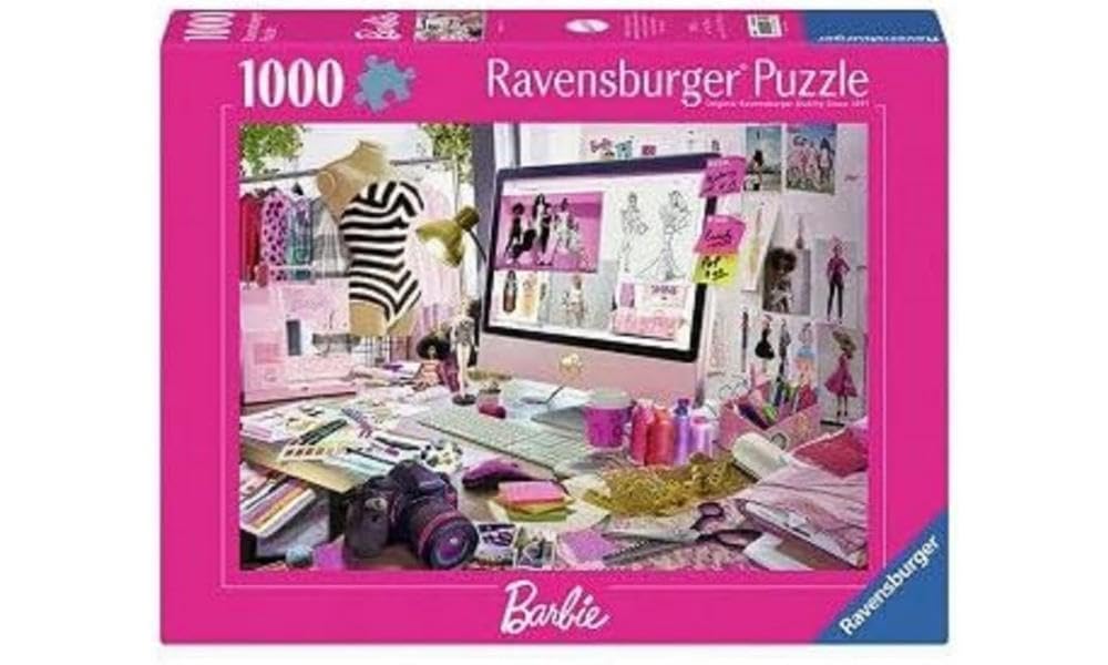 Ravensburger Barbie Fashion Icon 1000 Piece Jigsaw Puzzles for Kids and Adults Age 12 Years Up, Multicolor