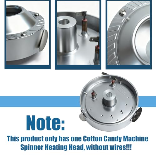 110V Cotton Candy Machine Spinner Heating Head Fits for CANDY-V001 V002 KIT-1 KIT-2 PARTS2 Spare Replacement Part