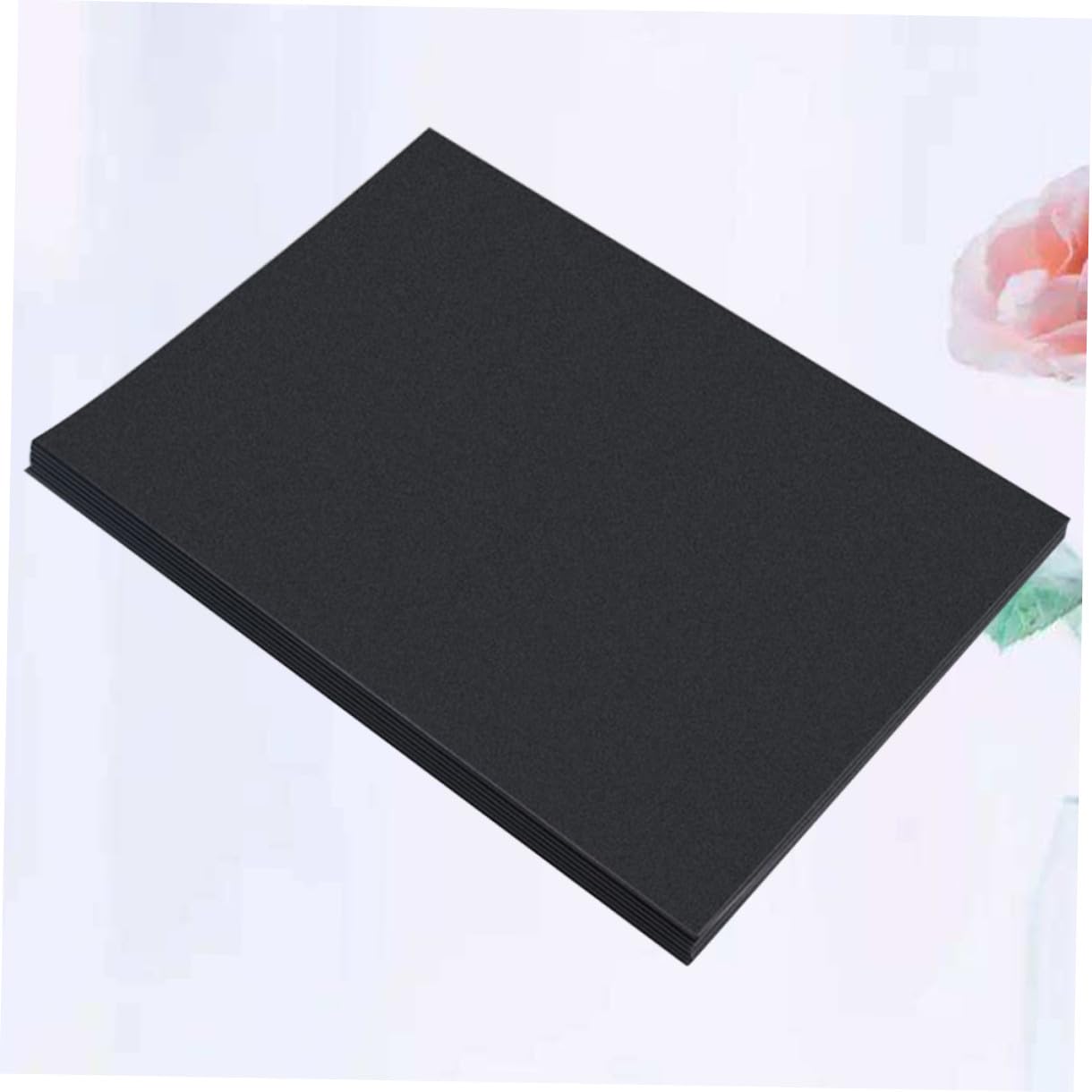 Hohopeti Papier A4 Noir Épais 100 Pièces, Surface Lisse 150g/m², Facile à Couper Écrire, pour Scrapbooking et Autocollants DIY