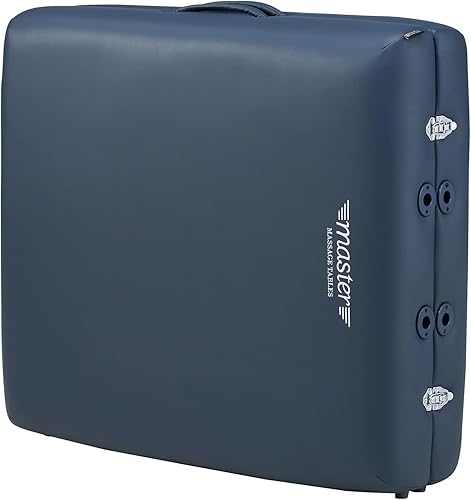 Miniatura 5 de Master Massage Montclair Pro - Mesa de masaje portátil de espuma viscoelástica extra ancha de 31 pulgadas en azul real con sistema de iluminación