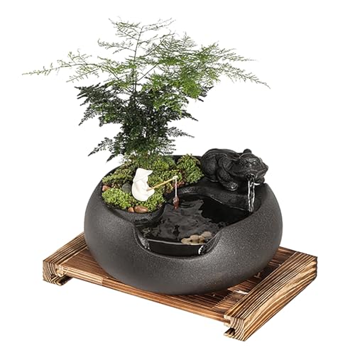 Zxtrybhd Tischbrunnen-Meditations-Wasserfall ZXTRYBHD