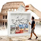 Boite a Souvenir Voyage, LERANXIN Boite Fente Planche Artificielle, 20 x 20 x 4,4 cm Souve...