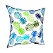 Momona - Funda de cojín reversible con cremallera, diseño de piña tropical hawaiana, para decoración diaria