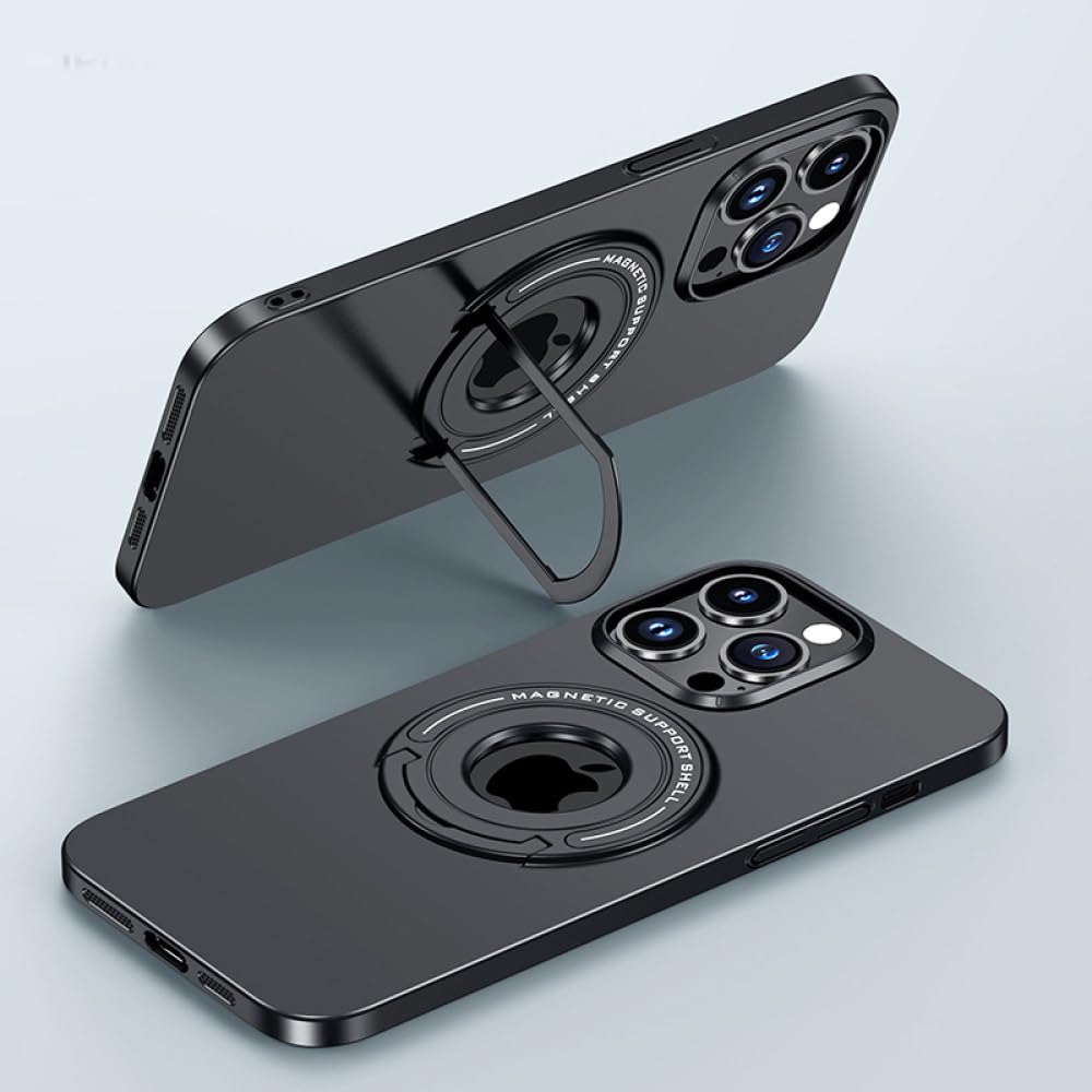 Étui de charge magnétique iPhone 14 Pro Max avec support et mat de luxe