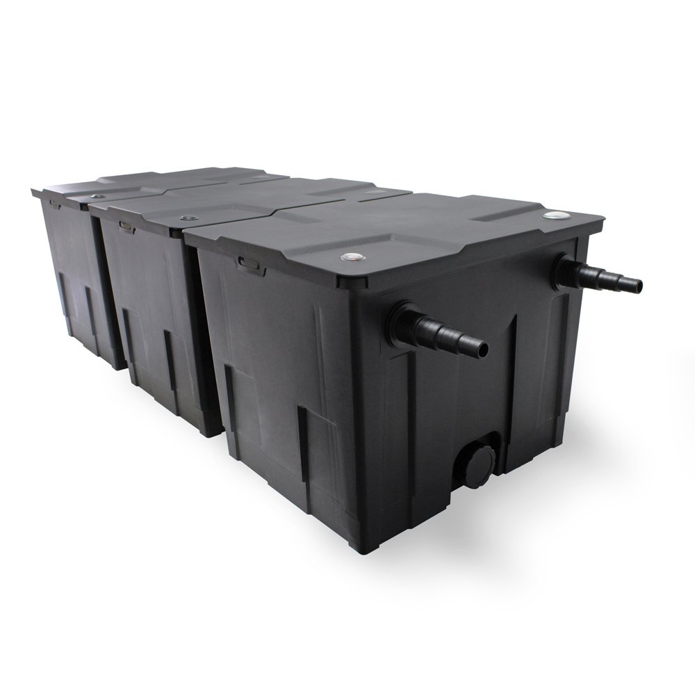 Set per laghetti da 90000l Filtro Chiarificatore UVC 36W Pompa 80W e tubo da 25m