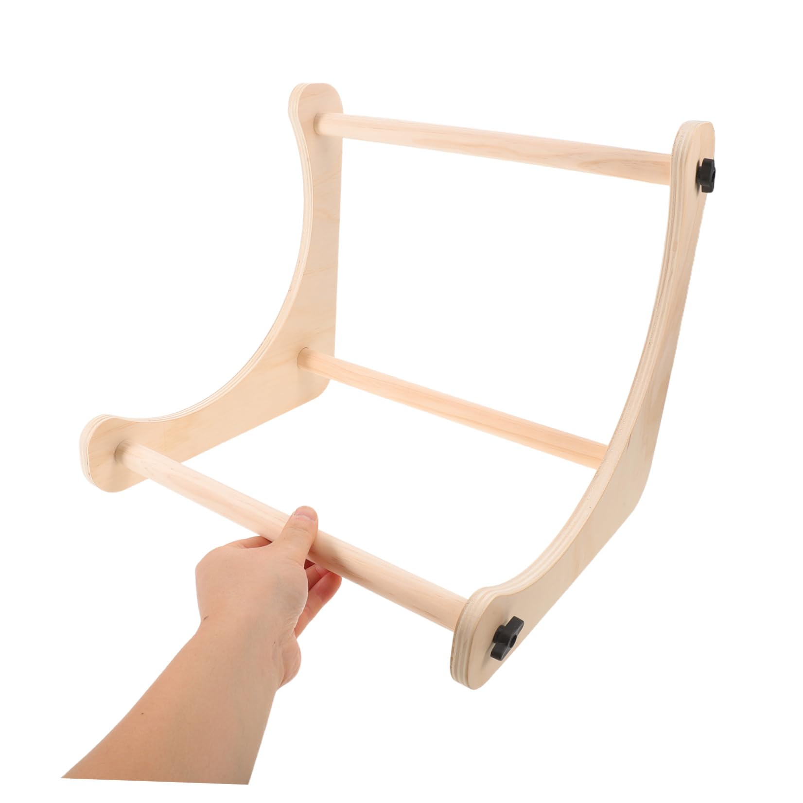 BESPORTBLE Bastidor de Bordado de Madera Ajustable de Mesa con 2 Varillas