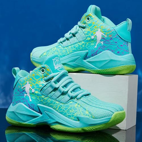 New Anti Slip wear-Resistant Fashionable Children's Sports Basketball Shoes2