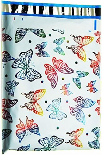 10x13 (1000) Butterfly Designer Poly Mailers Shipping Envelopes Boutique Custom Bags By ValueMailers