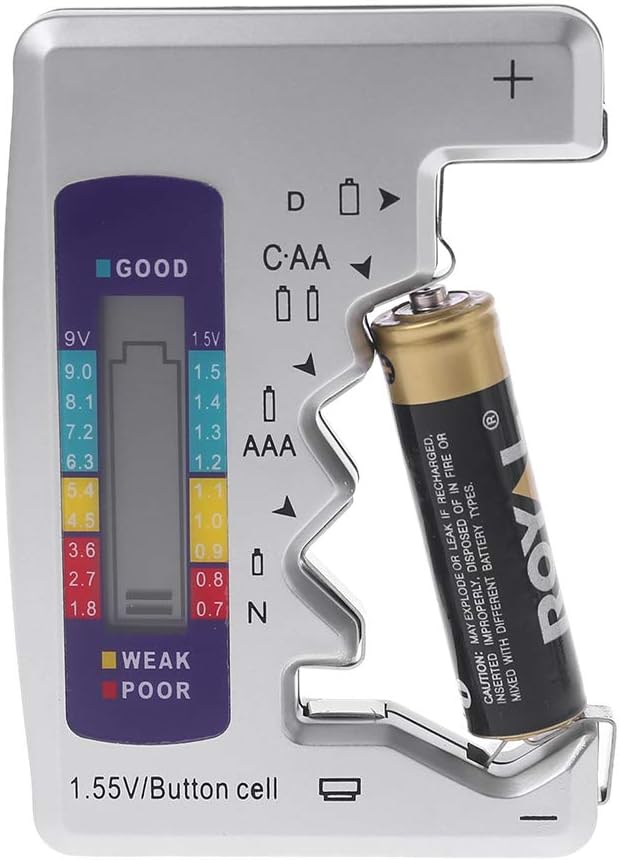 Digital Battery Tester Capacity Tester LCD Display Checker Batteries Tester C D N Button Cell Tester