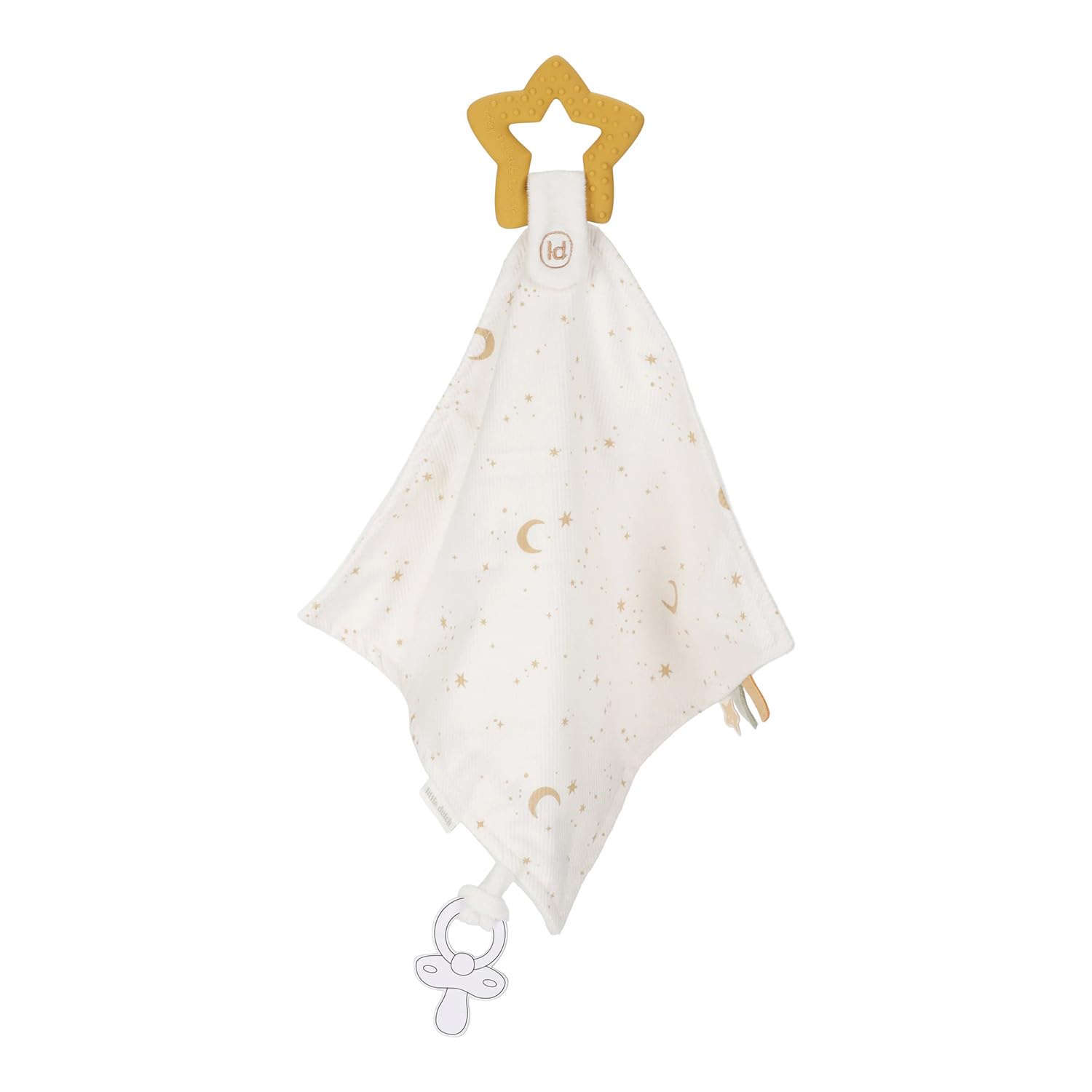 Little Dutch Paño para acurrucarse con anillo de dentición - Newborn Naturals