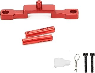RCAWD SCX24 Upgrades Body Post Front for Axial, Body Mount Aluminum Parts for AXI00002 Red