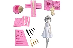 5PCS Silicone Doll Mold: Craft Your Own Charming Dolls