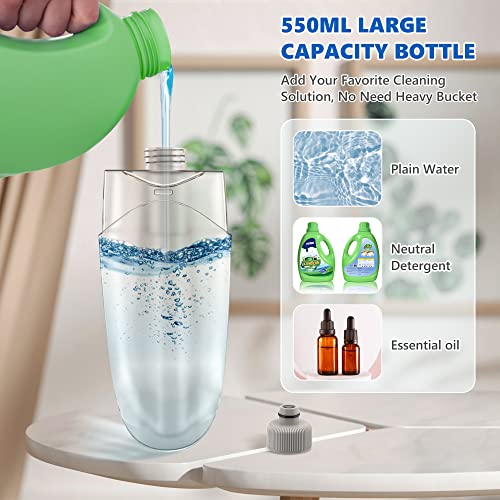 Spray Mops For Floor Cleaning - Bpawa Microfiber Floor Mop Flat Wet Dry Dust Mop For Hardwood Laminate Wood Tile Ceramic Bathroom Kitchen Floors,Cleaner Mop With 5 Reusable Washable Pads 550Ml Bottle #TOP1