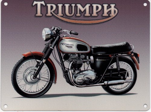 TRIUMPH BONNEVILLE Metal Advertising Sign (SMALL) by Original Metal Sign Co