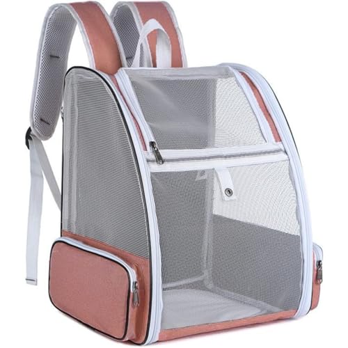 Kwueiit ペット用品 キャリーバッグ ペットカート ペットバッグ 猫用 犬用 折りたたみ 小型犬 トリミング 旅行 軽量 防災 通院 避難用 大空間 お出かけ 猫グッズ メッシュ リュック (ビーンサンド)