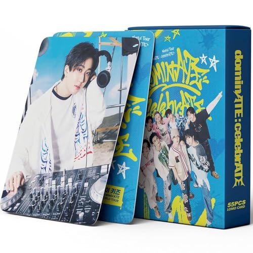 Baosai 55 Pcs No Repetition Stray Photocards World Tour Dominate:celebr Lomo Cards