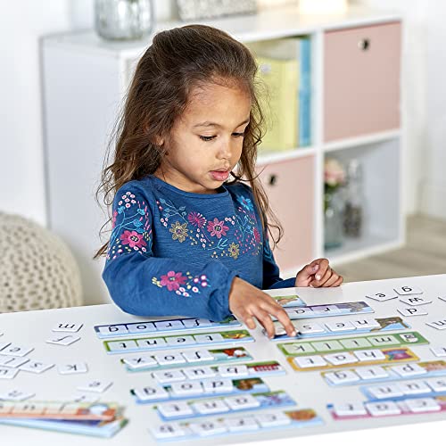 Image of Orchard Toys Match & Spell | Build, Spell & Read Phonics Activity | Progressive Learning Board Game for Kids 4-8 Years