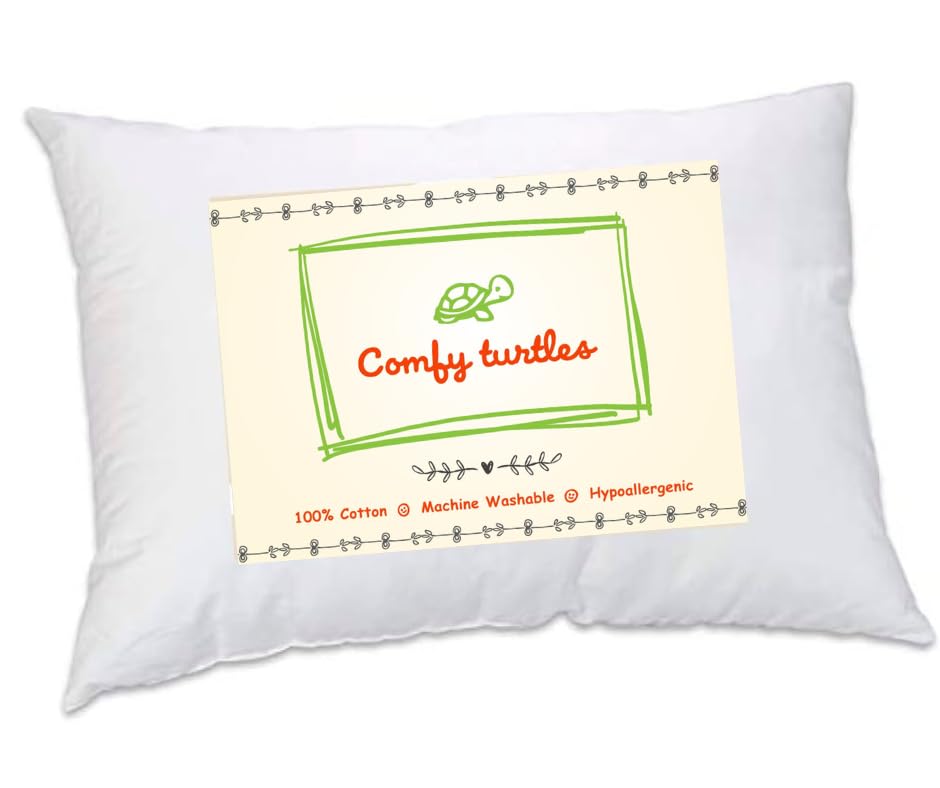 Toddler Pillow for 2-3 Year Olds - Mini, Breathable Travel & Daycare Pillow, Size 13x18