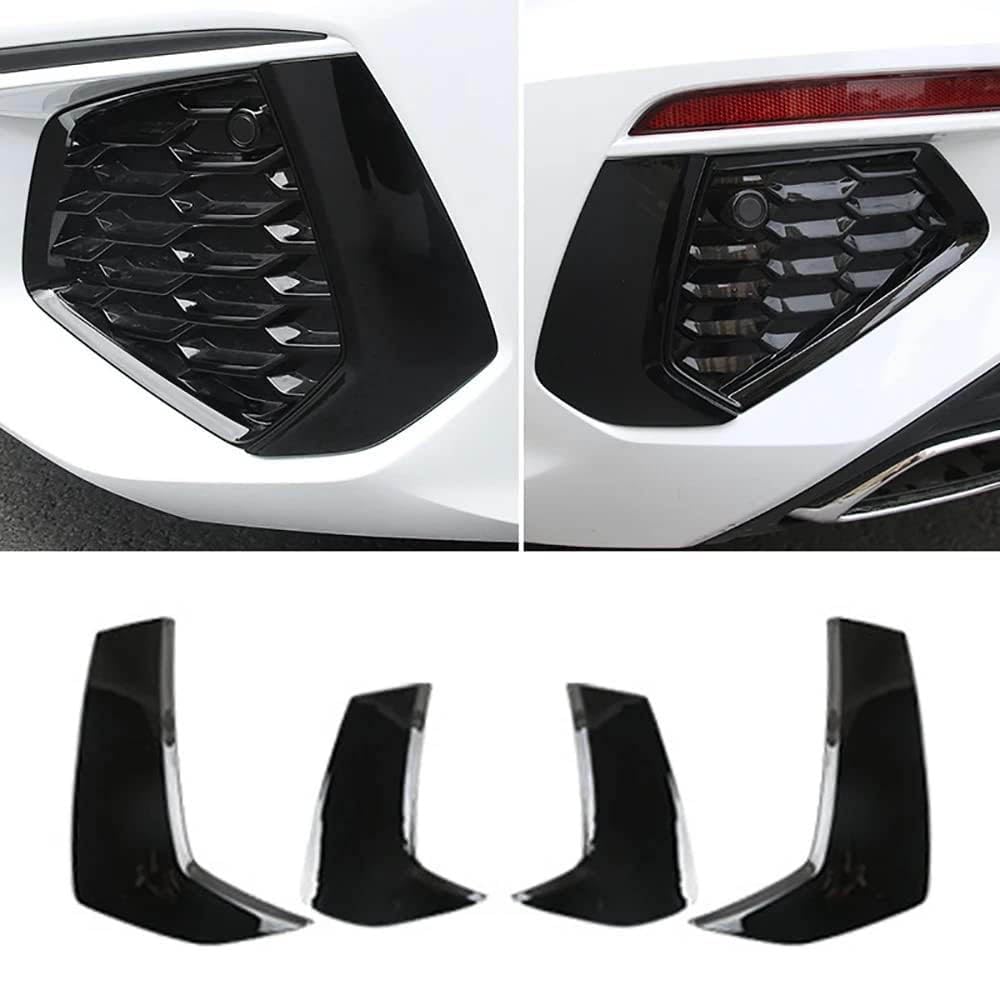 Copertura della griglia del fendinebbia del paraurti Anteriore Posteriore dell'auto per Audi A3 8Y S Line 2021 2022 2023 2024 Accessori per Styling della carrozzeria,Glossy Black