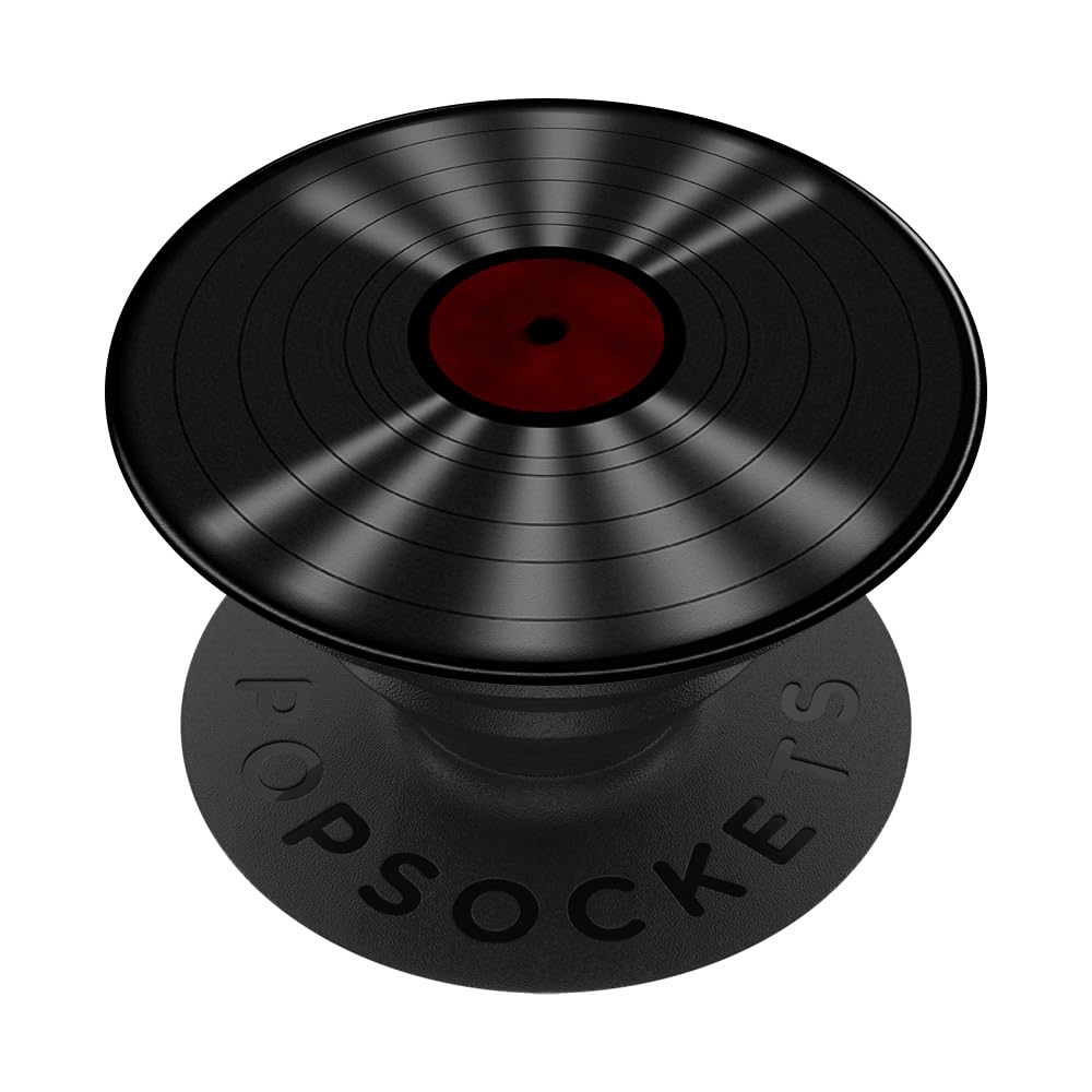 Retro Vinyl Record LP Art Design PopSockets Adhesive PopGrip