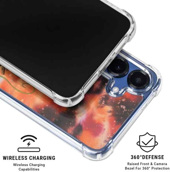 Skinit Clear Phone Case Compatible with Galaxy S25 FE - Officially Licensed Dragon Ball Z One Wish Shenron Design