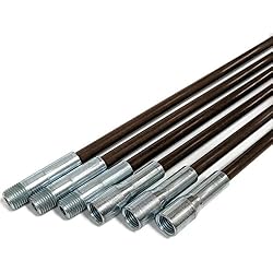 Midwest Hearth Fiberglass Chimney Rod Kit (18-Foot) Brown