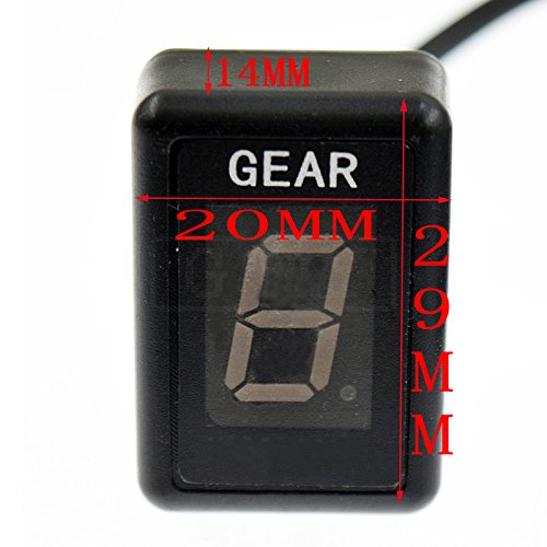 Gfyship Motorcycle Lcd Electronics 1-6 Level Gear Indicator Digital Gear Meter For Yamaha Fz1 Fz6 Fz6R Fz8 Fz400 Fz16 Fzs Fzh150 Fzn150 Fzs600 Fzs1000 Fazer Fjr1300 #TOP4